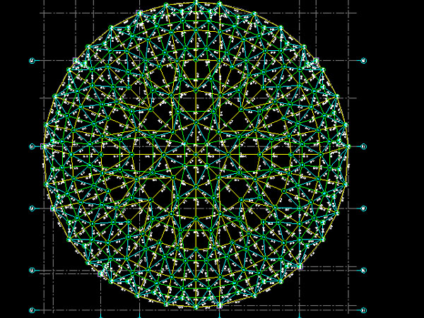 保山明光正元广场圆形网架